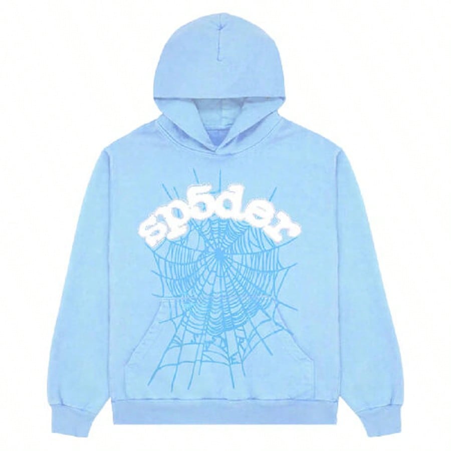 Men's Sp5der Hoodie - Light Blue
