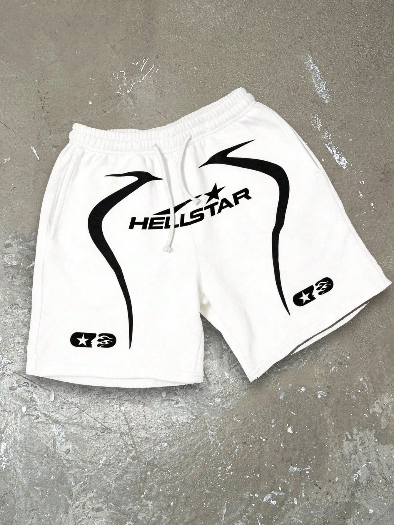 Men's Statement Print Shorts Fashion Designer Patterned Casual Daily Wear Shorts White