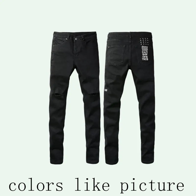 Ksubi Mens Slim Fit Distressed Ripped Biker Jeans ... Brown