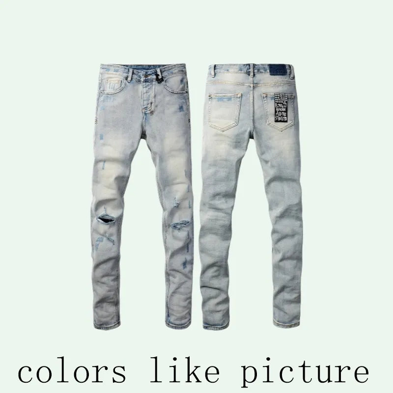 Ksubi Mens Slim Fit Distressed Ripped Biker Jeans ... Army Green