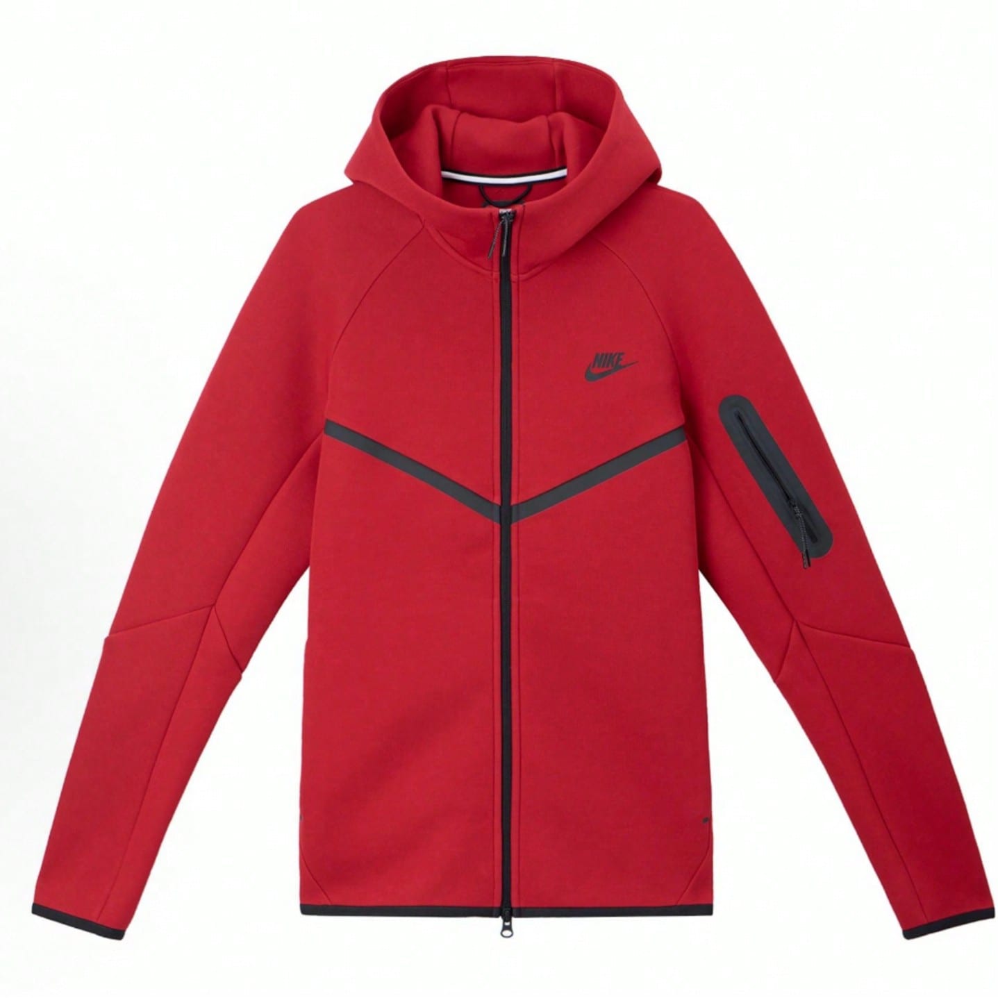 Nike Tech Fleece Zip Up Hoodie - Red