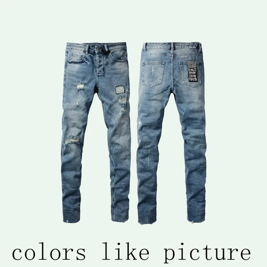 Ksubi Mens Slim Fit Distressed Ripped Biker Jeans  ... Champagne